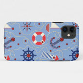 Patchwork Nautisch ontwerp Case-Mate iPhone Case (Achterkant (horizontaal))