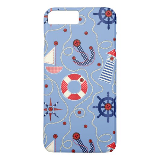 Patchwork Nautisch ontwerp Case-Mate iPhone Case (Achterkant)