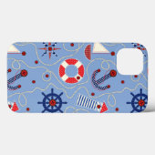 Patchwork Nautisch ontwerp Case-Mate iPhone Case (Achterkant (horizontaal))