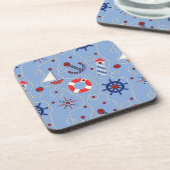 Patchwork Nautisch ontwerp Drankjes Onderzetter (Linkerzijde)