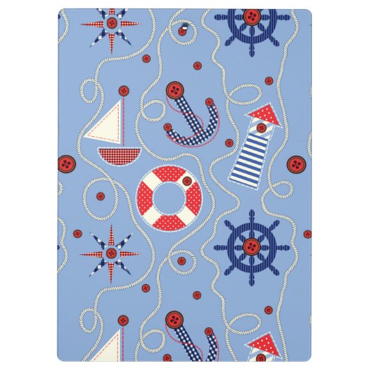 Patchwork Nautisch ontwerp Klembord (Achterkant)