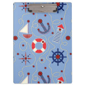 Patchwork Nautisch ontwerp Klembord (Voorkant)