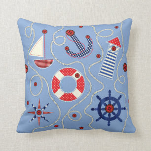 Patchwork Nautisch ontwerp Kussen