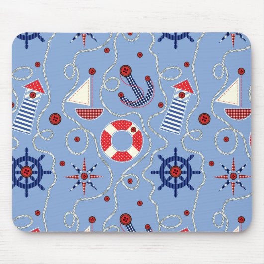 Patchwork Nautisch ontwerp Muismat (Voorkant)