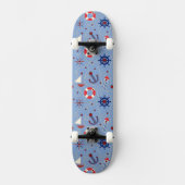 Patchwork Nautisch ontwerp Persoonlijk Skateboard (Voorkant)