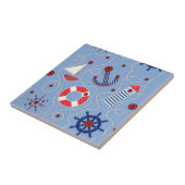 Patchwork Nautisch ontwerp Tegeltje (Zijkant)