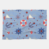 Patchwork Nautisch ontwerp Theedoek (Horizontaal)