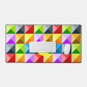 Patchwork neon Kleurrijke geometrische patroon Mon Bureaumat (Keyboard & Muis)