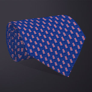 Patchwork Nieuw-Zeelandse vlag patroon Stropdas