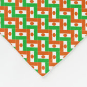Patchwork Niger Flag Pattern Fleece Deken (Hoek)