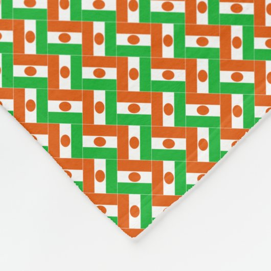 Patchwork Niger Flag Pattern Fleece Deken (Hoek)