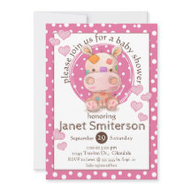 Patchwork Nijlpaard Baby Shower, roze