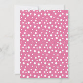 Patchwork Nijlpaard Baby Shower, roze Kaart (Achterkant)