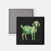 Patchwork Nubische melkgeit Magneet (Voorkant / Achterkant)