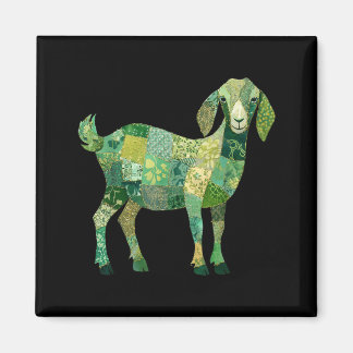 Patchwork Nubische melkgeit Magneet