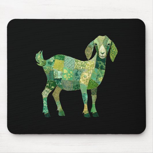 Patchwork Nubische melkgeit Muismat (Voorkant)