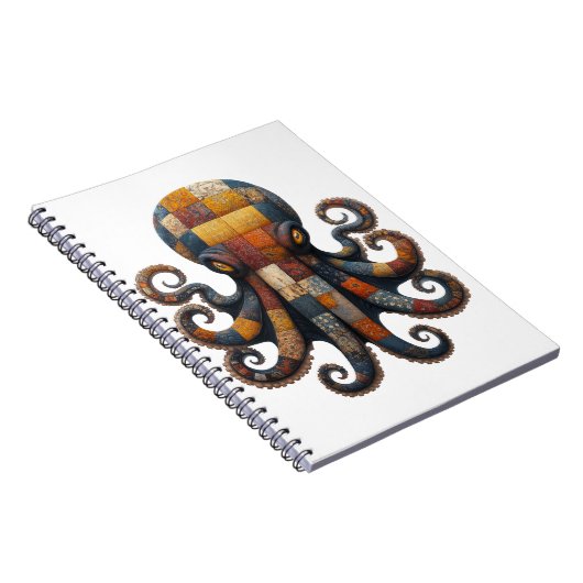 Patchwork Octopus Notitieboek (Rechterzijde)