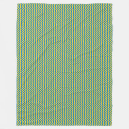 Patchwork Oekraïne Vlag Patroon Fleece Deken