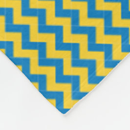 Patchwork Oekraïne Vlag Patroon Fleece Deken