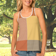 Patchwork of Patterns 1 Tanktop voor vrouwen