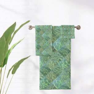 Patchwork of Zee Green Bad Handdoek
