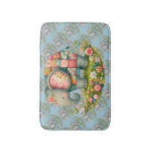 Patchwork Olifant Bloemrijke Weide Charme Badmat (Voorkant Verticaal)