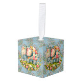 Patchwork Olifant Bloemrijke Weide Charme Decoratie (Voorkant hoekig)