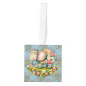 Patchwork Olifant Bloemrijke Weide Charme Decoratie (Voorkant)