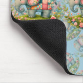 Patchwork Olifant Bloemrijke Weide Charme Muismat (Hoek)