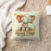 Patchwork Olifant “Sterk Groeiend Kussen (Deken)