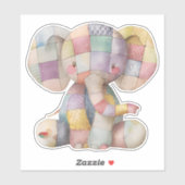 Patchwork olifant Sticker (Vel)