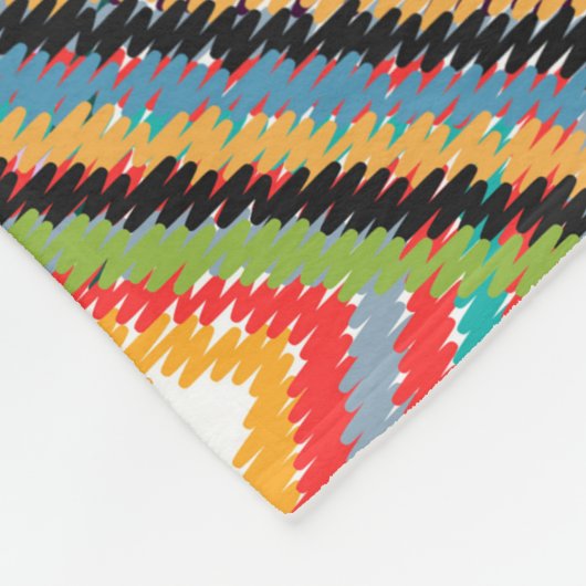 Patchwork ontwerp met Aztec Squares. Fleece Deken (Hoek)