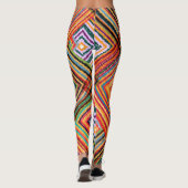Patchwork ontwerp met Aztec Squares. Leggings (Achterkant)