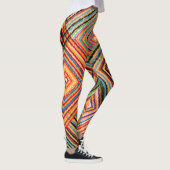 Patchwork ontwerp met Aztec Squares. Leggings (Rechts)