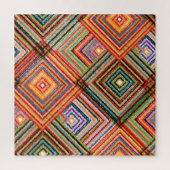 Patchwork ontwerp met Aztec Squares. Legpuzzel (Verticaal)