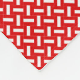 Patchwork Oostenrijk Vlag Patroon Fleece Deken