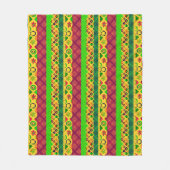 Patchwork-ornamentelijnen vrezen de textielboho vi fleece deken (Voorkant)