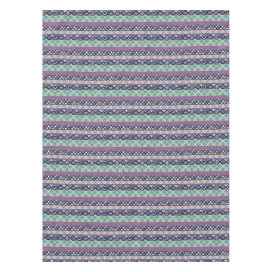 Patchwork-ornamentelijnen vrezen de textielboho vi tafelkleed (Voorkant)