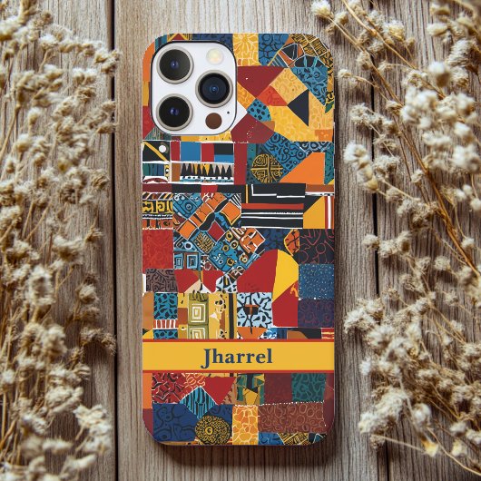 Patchwork Oudere Afro-Amerikaanse Mannen Verjaarda Case-Mate iPhone Case