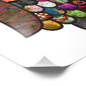 Patchwork Owl Foto Afdruk (Hoek)