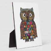 Patchwork Owl Fotoplaat (Zijkant)