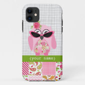 Patchwork Owl iPhone 5 Hoesje (Achterkant)