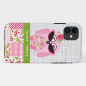 Patchwork Owl iPhone 5 Hoesje (Achterkant (horizontaal))