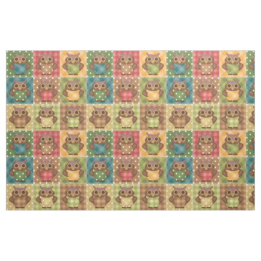 Patchwork Owls Stof (Yard (91,4 cm))
