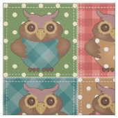 Patchwork Owls Stof (Swatch)