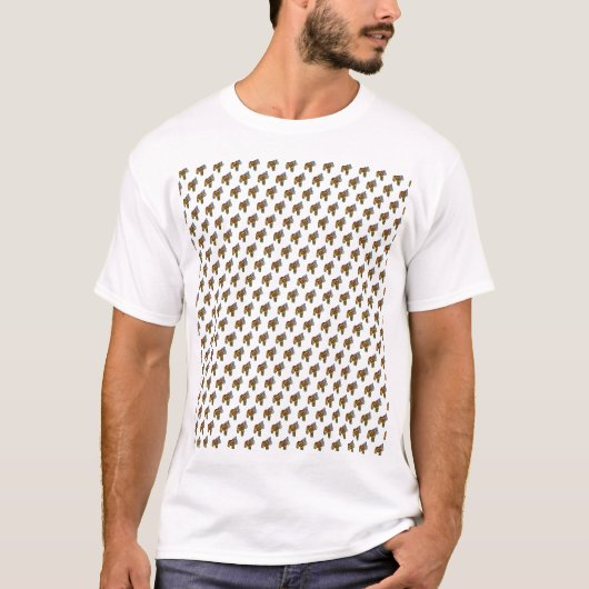 Patchwork-paarden-shirt met all-over-print t-shirt (Voorkant)
