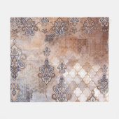 Patchwork Paisley: klassieke print Fleece Deken (Voorkant (Horizontaal))