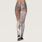 Patchwork Paisley: klassieke  print Leggings (Achterkant)