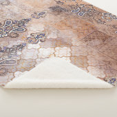 Patchwork Paisley: klassieke print Sherpa Deken (3/4)