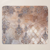 Patchwork Paisley: klassieke print Sherpa Deken (Voorkant (horizontaal))